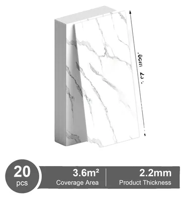 Zdjęcie produktu dla Naklejki na płytki, samoprzylepne, wodoodporna powierzchnia, AD-03, 40 sztuk