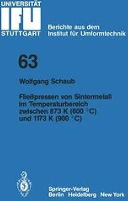 Obrázok produktu pre Fließpressen von Sintermetall im Temperaturbereich zwischen 873 K (600 °C) und 1173 K (900 °C)