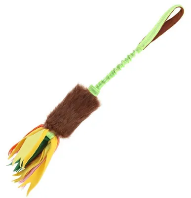 Immagine prodotto di Giocattolo per cani, elastico da tirare, ideale per cuccioli mordaci, cani di taglia media e grande, per l'addestramento. Colore: arancione