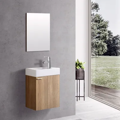 Produktbild von Aloni Elanor Badmöbel Komplett-Set Braun
