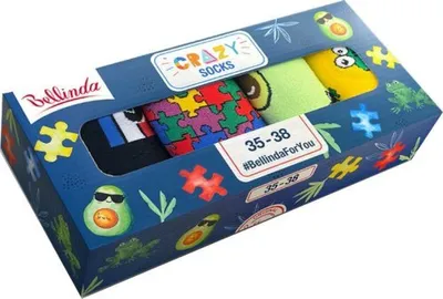 Obrázok produktu pre Crazy Socks Box BOX 1 FW23, 39-42