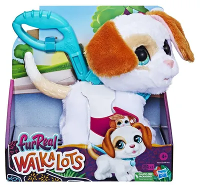 Obrázek produktu pro Hasbro Fur Real Friends, chodící pes na vodítku se zvuky, věk 4+, vyžaduje baterie