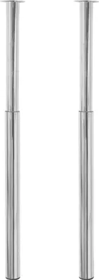 Immagine prodotto di Gambe Telescopiche per Tavolo 2 pz Cromate 710 mm-1100 mm