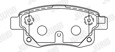 Produktbild von JURID Bremsbeläge Satz Hinten für FORD Transit Mk6 Kasten (V347, V348, FA) 573277J