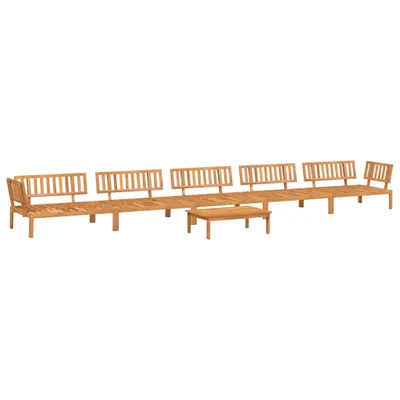 Produktbild von vidaXL 6-tlg. Garten-Sofagarnitur aus Paletten Massivholz Akazie
