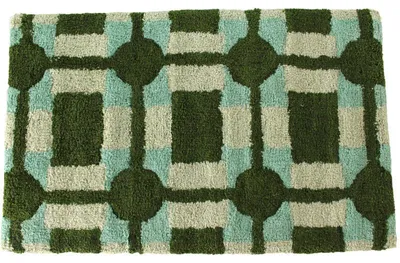 Produktbild von Badteppich Geometrisches Muster - Baumwolle - Mehrfarbig - 50 x 80 cm