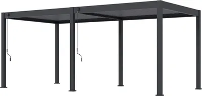 Immagine prodotto di Weide Classic | pergola in alluminio autoportante | 3 x 6 M | tetto a lamelle antracite
