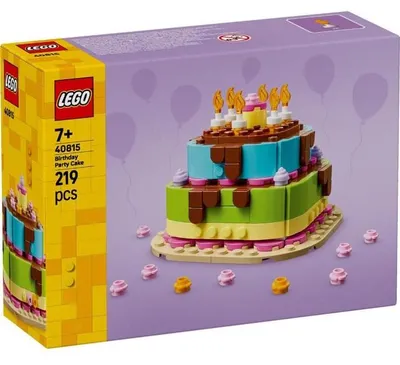 Zdjęcie produktu dla LEGO 40815 Tort urodzinowy – zestaw konstrukcyjny dla dzieci od 7 lat – dekoracja stołu