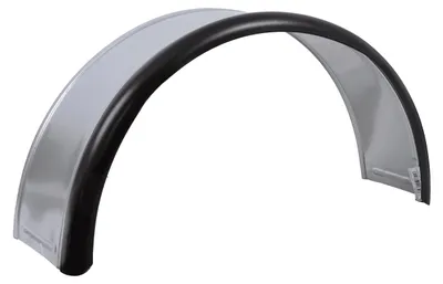 Obrázek produktu pro Blatník pro přívěs 13-15" DOMAR DK7110 podběh kola 820/240 mm kovový s gumovým okrajem