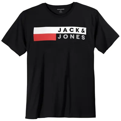 Produktbild von Jack&Jones Logo T-Shirt Übergröße schwarz JJECORP