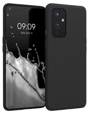 Produktbild von kwmobile Handyhülle für OnePlus 9 (EU/NA Version) Hülle - TPU Case - Kabelloses Laden - Schutzhülle Cover in Schwarz matt