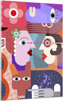 Produktbild von Bilder auf glas - Einteilig - Abstraktion modern - 50x70cm - Glasbilder - Wandbilder - Bilder - zum Aufhängen bereit - Wanddekoration aus Glas - Glas Bilder - Wandbild auf Glas - GPA50x70-3984