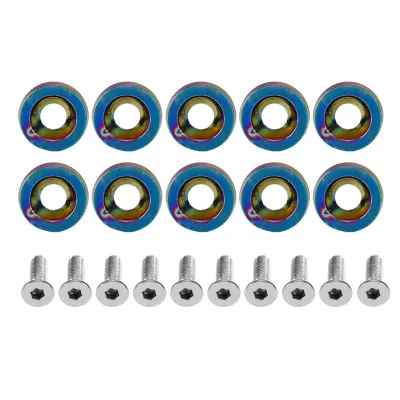 Imagen del producto de Tornillos de 6 mm para la reparación y modificación de automóviles, utilizados en guardabarros, parachoques delantero y trasero, cubierta del cilindro de encendido y soporte de la placa de matrícula. Tornillos para la modificación de automóviles