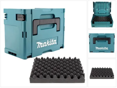 Image de Makita MAKPAC 3 Coffret + Insert universel pour outils sans fil Makita 18V ( Visseuses, Scies, Ponceuses )