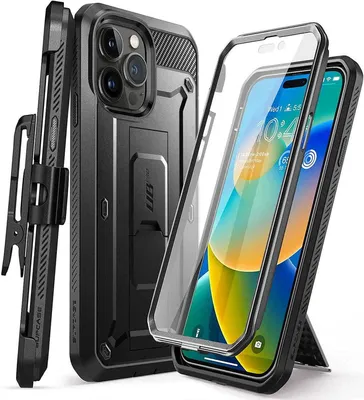 Produktbild von Supcase Unicorn Beetle PRO SUP-IPHONE2022PRO-6.1-UBPRO-SP-BLACK, Cover, Apple, iPhone 14 pro 6.1 2022, 15,5 cm (6.1"), Schwarz