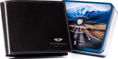 Produktbild von Herren Leder Geldbörse PTN 22306-VT-4584 D.Brown