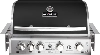 Produktbild von ALLGRILL Einbau-Gasgrill CHEF L BLACK Built-In Air System, 4 Brenner, Backburner 100729