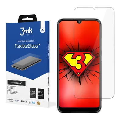 Produktbild von 3mk Display Hybridglas FlexibleGlass für Motorola Moto E6 Plus 0,3mm 7H