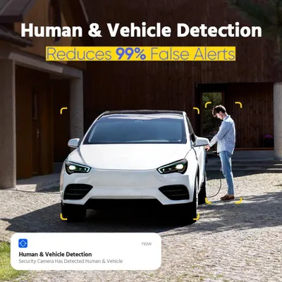 Imagen del producto de Kit de seguridad: Sistema de cámaras de vigilancia. Incluye: 4 cámaras Ultra HD 4K, disco duro de 2 TB, y protección IP67 resistente al agua