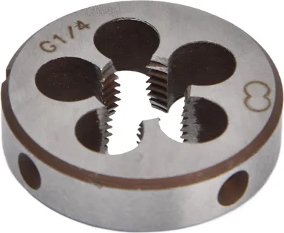 Image de Filière de filetage G1/4 Acier allié 5 trous de copeaux Outil accessoire précis pour le filetage des tubes