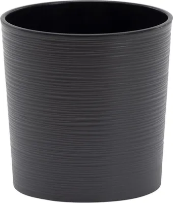 Produktbild von SIENA GARDEN Pflanzgefäß LOCON GROOVE, anthrazit Rillenoptik, Ø 25 x 25,5 cm