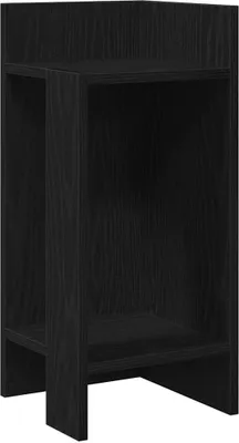 Produktbild von vidaXL Beistelltisch mit Ablage Schwarz 25,5x27x60 cm