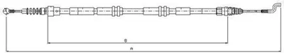 Produktbild von TEXTAR Handbremsseil Seilzug Feststellbremse für VW Transporter V Bus (7HB, 7HJ, 7EB, 7EJ, 7EF, 7EG, 7HF, 7EC) 44046500
