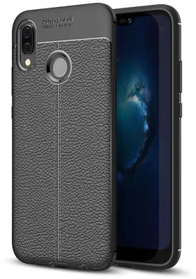 Produktbild von NALIA Handy Hülle für Huawei P20 Lite, Leder Look Silikon Slim Cover Case Schutz