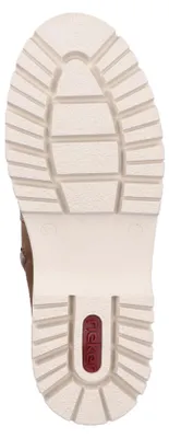Produktbild von Rieker Damen Stiefelette bequem und warm Gefüttert in Braun-Beige Y6260, Größe:37 EU, Farbe:Braun