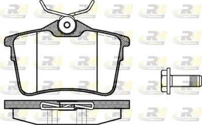 Produktbild von ROADHOUSE Bremsbeläge Satz Hinten Bremsklötze für CITROËN BERLINGO (B9) 21382.00
