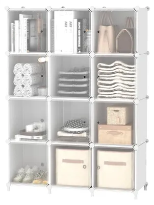 Produktbild von Omgoods – Modulares Cubesystem zur Aufbewahrung und Organisation mit 12 Fächern für Zuhause und Büro