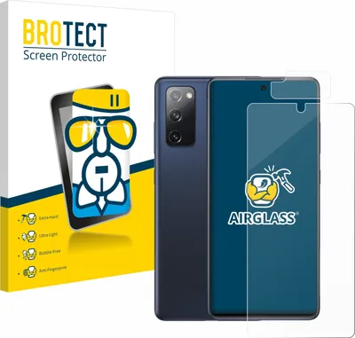 Produktbild von BROTECT Schutzglas für Samsung Galaxy S20 FE 5G (Display+Kamera) Schutzfolie Panzer Folie Glas Display Schutz klar