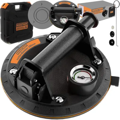 Produktbild von Bigstreen 22479 Vacuum Suction Cup – With Pump – Heavy Duty