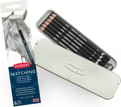 Obrázok produktu pre Súprava ceruziek DERWENT Skicovanie 6 kusov