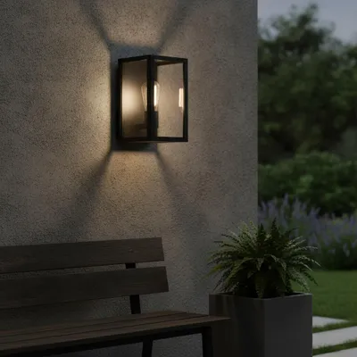 Productafbeelding van Wandlamp Zest zwart, AI-gegenereerde afbeelding