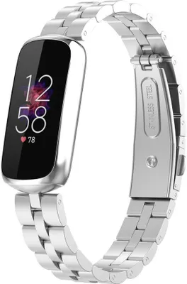 Produktbild von Strap-it Fitbit Luxe Stahlband (Silber)