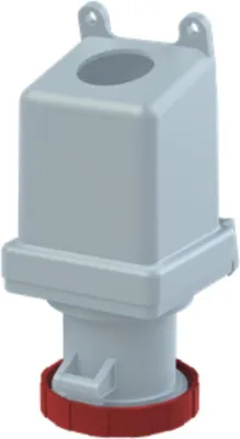 Immagine prodotto di Amphenol 63 Ampere CEE Presa a muro a 5 poli (3P+N+PE) Presa, codifica 6h rossa 200/346V fino a 240/415V Frequenza 50 e
