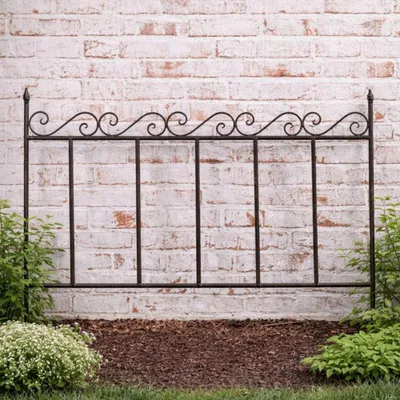 Produktbild von AltoBelli Rankgitter RENATO Metall Zaun Antik Rost Braun Lackiert 70x53 cm
