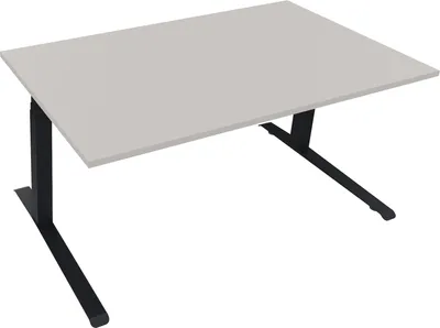 Produktbild von Sitz-/Stehtisch Kufe Doppels. Quad. B1600xT900xH645-1275 an/Lichtgrau