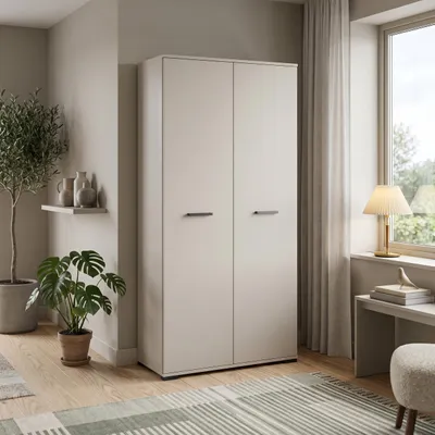 Produktbild von Masseno Drehtürenschrank ALBANO 90/186/56cm 2-türig Kaschmir
