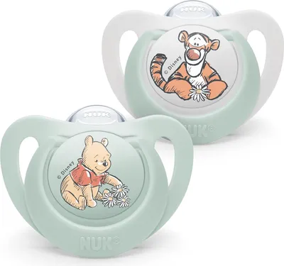 Immagine prodotto di Succhietto NUK Star in silicone misura 1 - Design Disney Winnie the Pooh