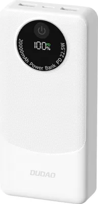 Produktbild von Powerbank K12 10000mAh USB-A USB-C PD22.5W - weiß