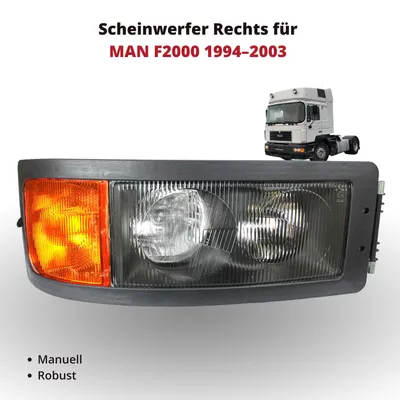 Produktbild von Scheinwerfer Frontscheinwerfer Rechts für MAN F2000 1994–2003 | manuell | OEM 81.25101.6290
