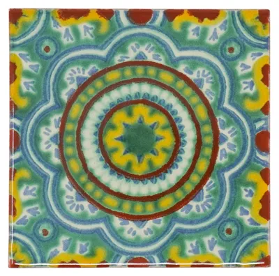 Imagen del producto de Elzusha - Azulejos cerámicos mexicanos hechos a mano - Juego de 10