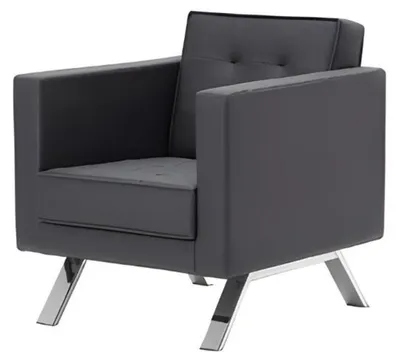 Produktbild von Sessel Modern Sessel Leder Design Stuhl Polster Sessel 1 Sitzer Büro Einrichtung