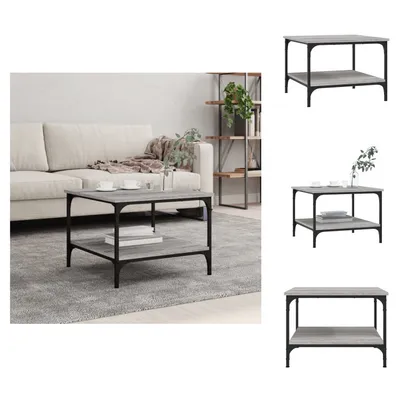 Image de vidaXL Table basse Gris Sonoma 55x55x40 cm Bois composite - Tables basses