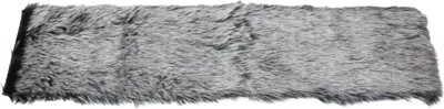 Produktbild von Tischläufer Kunstfell schwarz/grau 20x90cm – Tischband