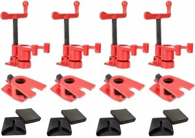 Obrázok produktu pre Stolárska svorka bezkoncové rúrkové potrubie 3/4" + zabezpečenie sada 4 ks