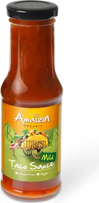 SOS DO TACO ŁAGODNY BEZGLUTENOWY BIO 220 g - AMAIZIN
