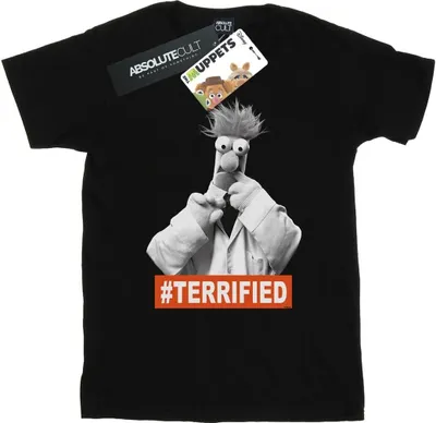 Produktbild von Disney - "The Muppets Beaker Terrified" T-Shirt für Damen BI41200 (M) (Schwarz)